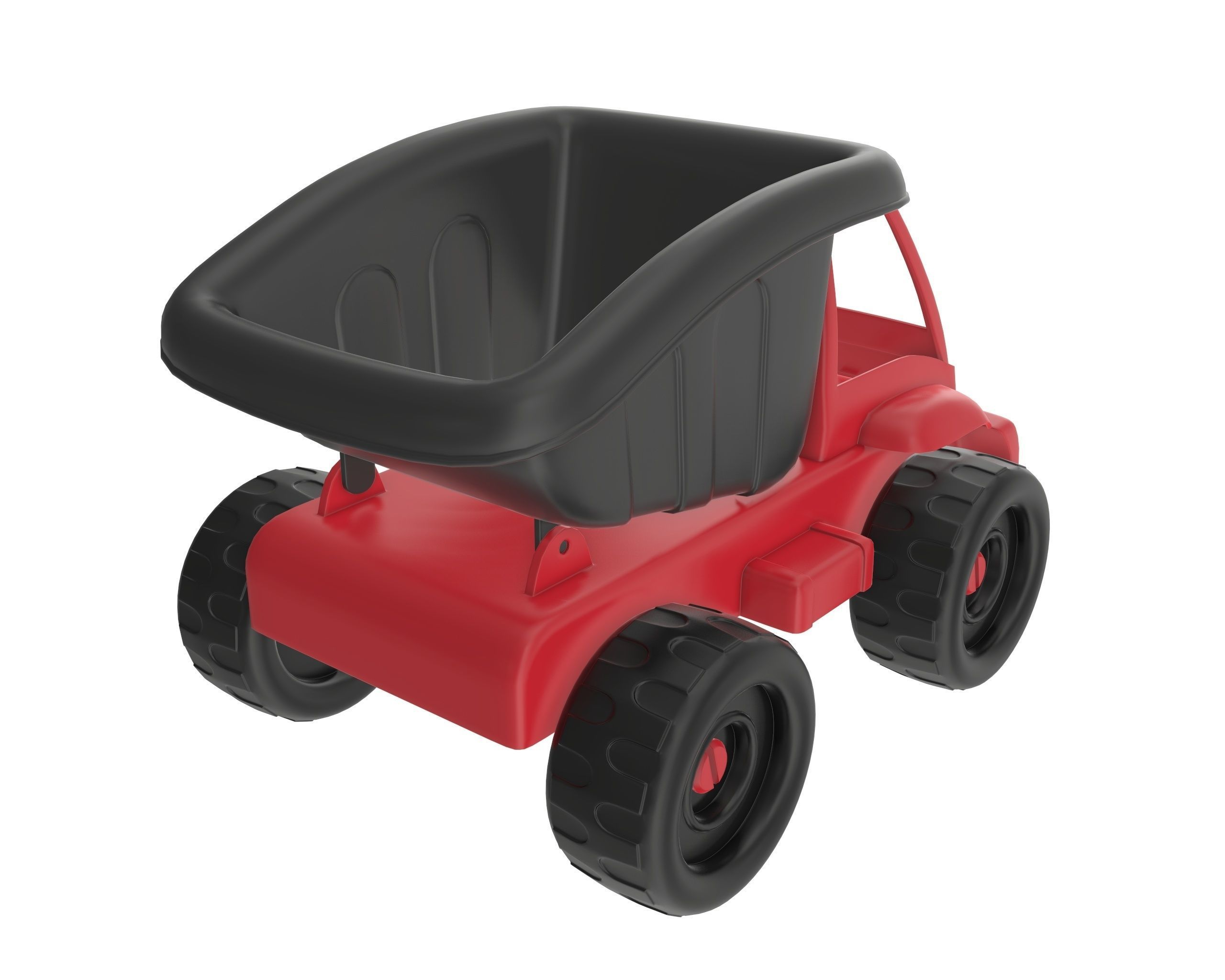 Toy dump truck 3D model_2