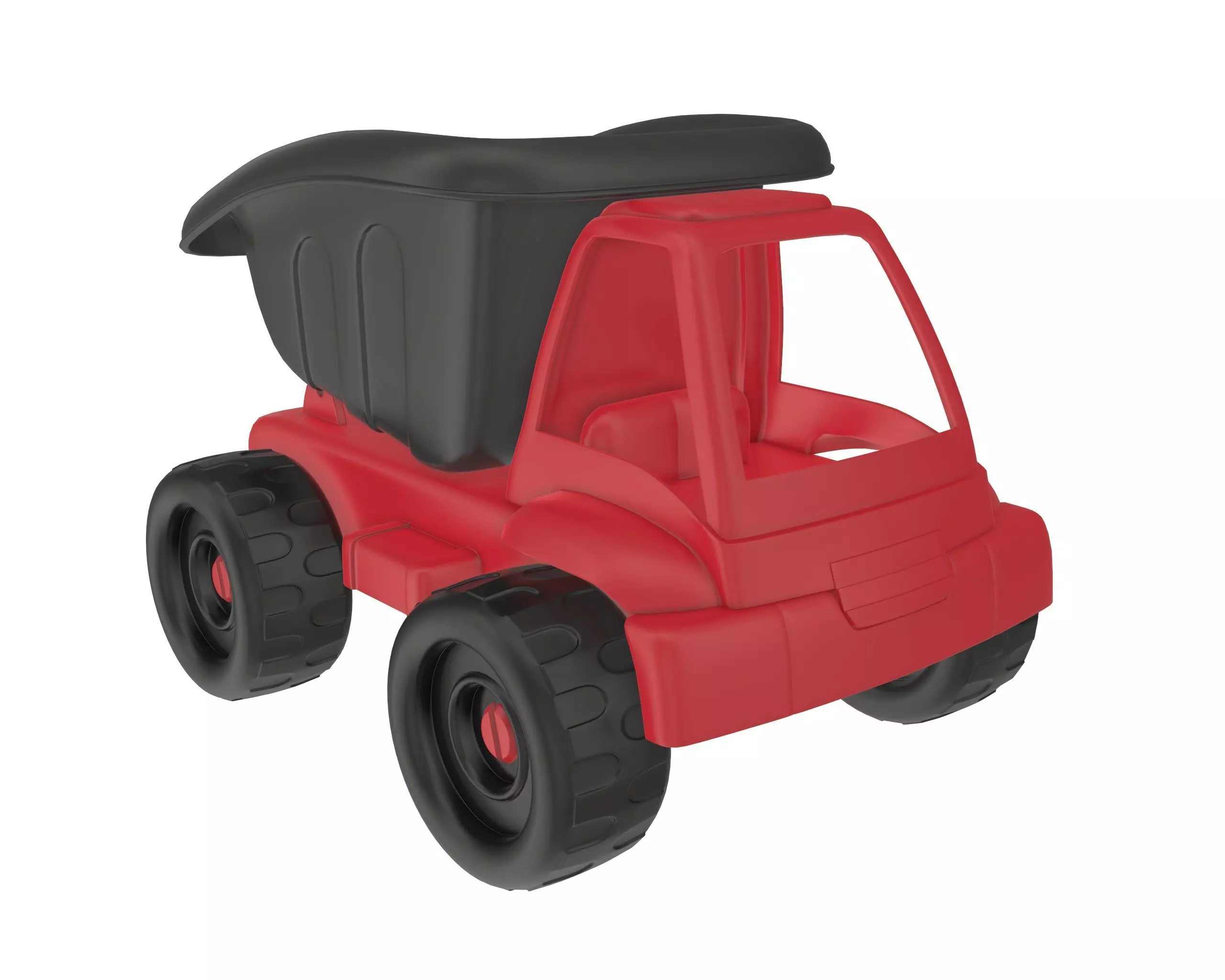 Toy dump truck 3D model_0