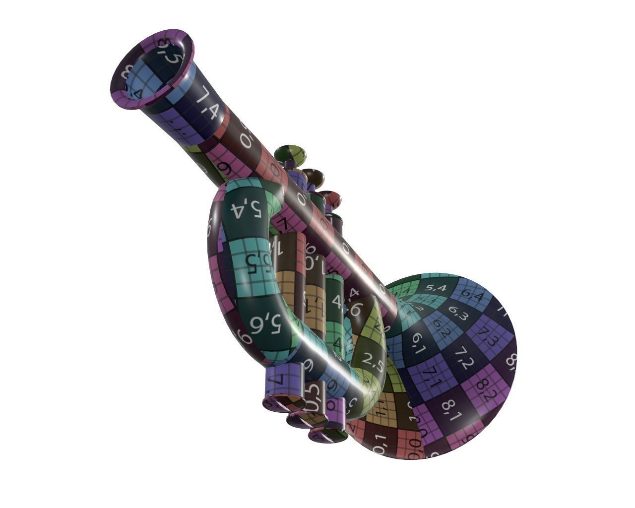 Trumpet toy 2 3D model_12