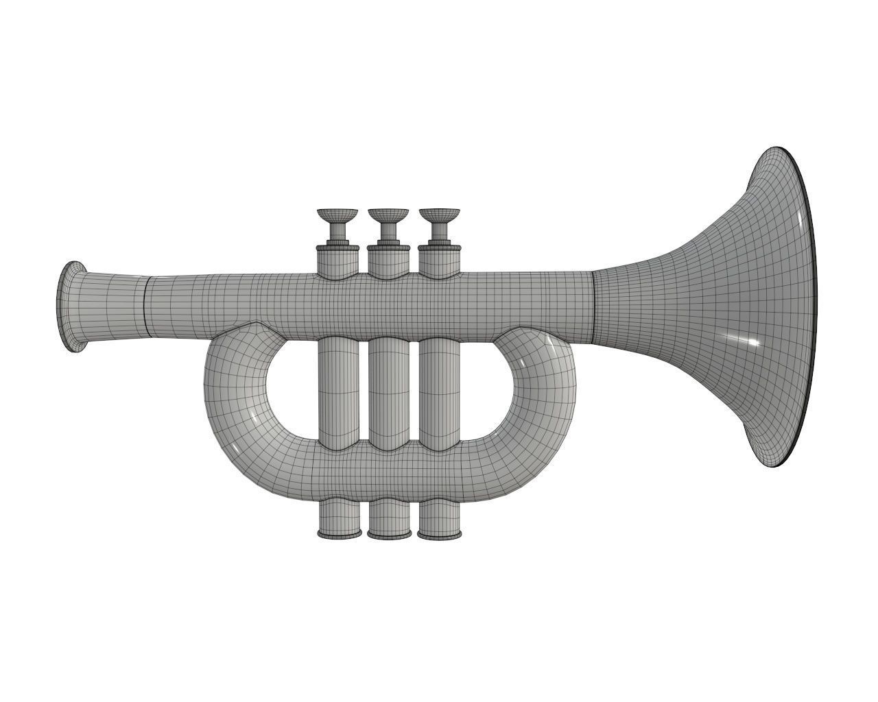 Trumpet toy 2 3D model_6