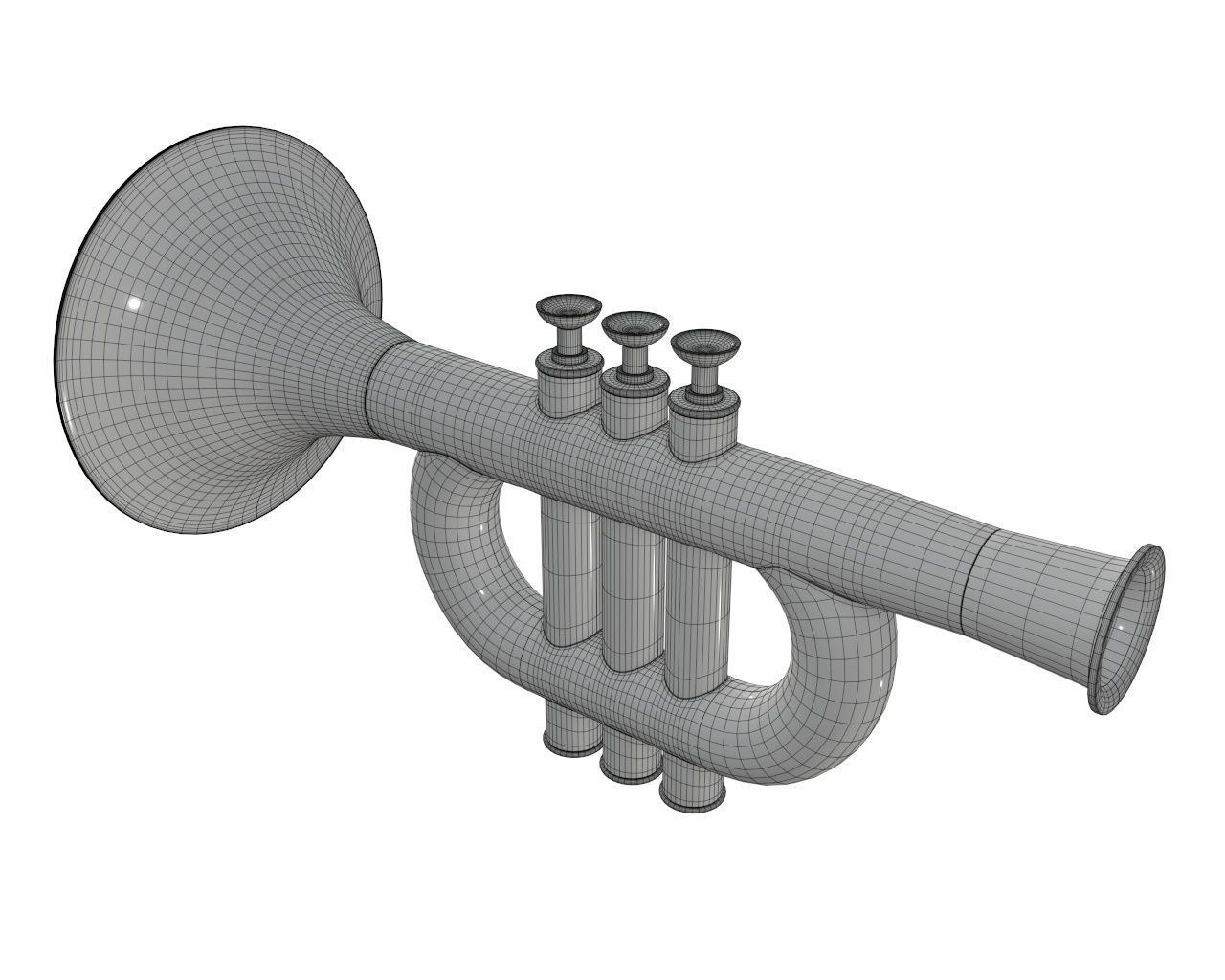 Trumpet toy 2 3D model_7