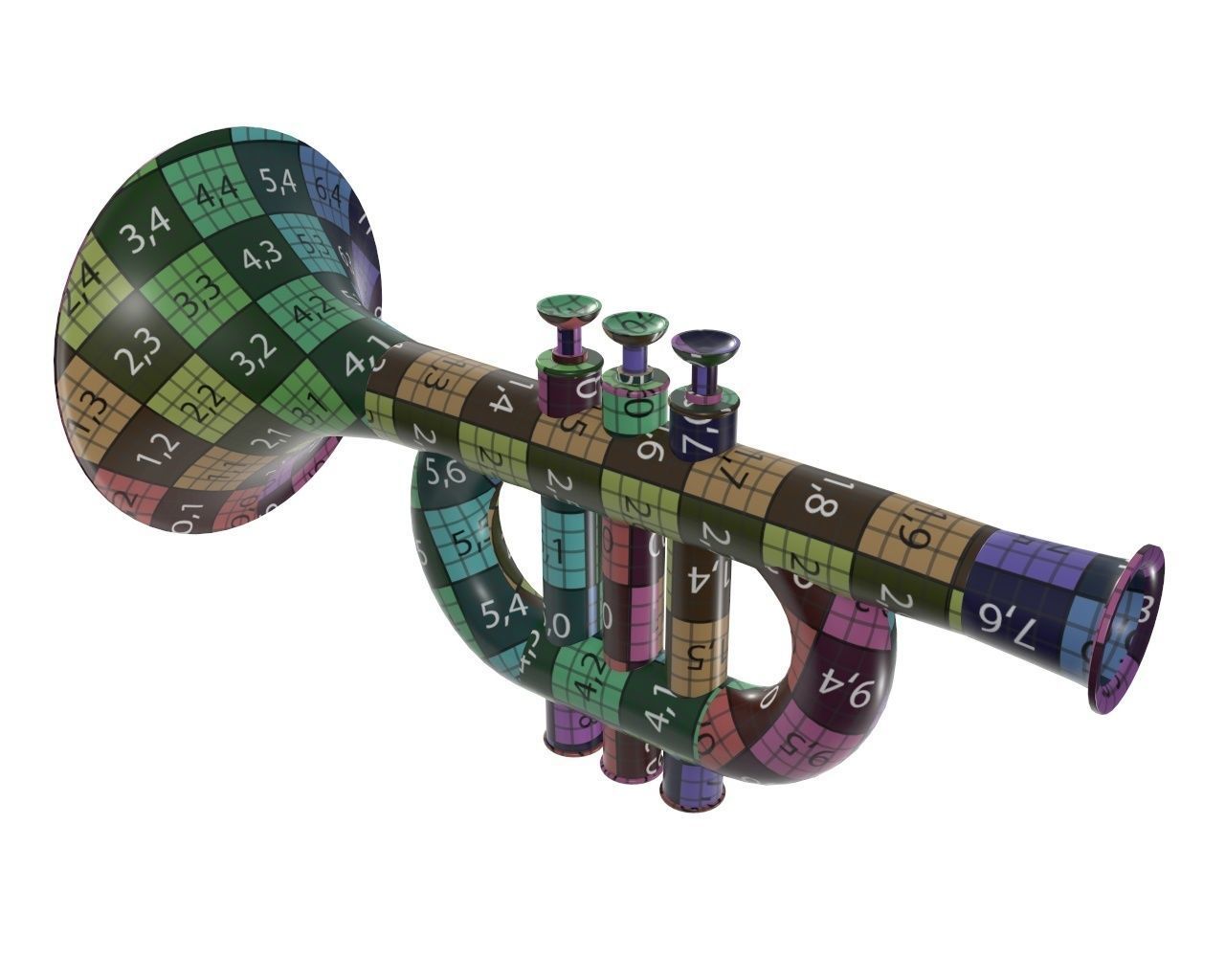 Trumpet toy 2 3D model_11