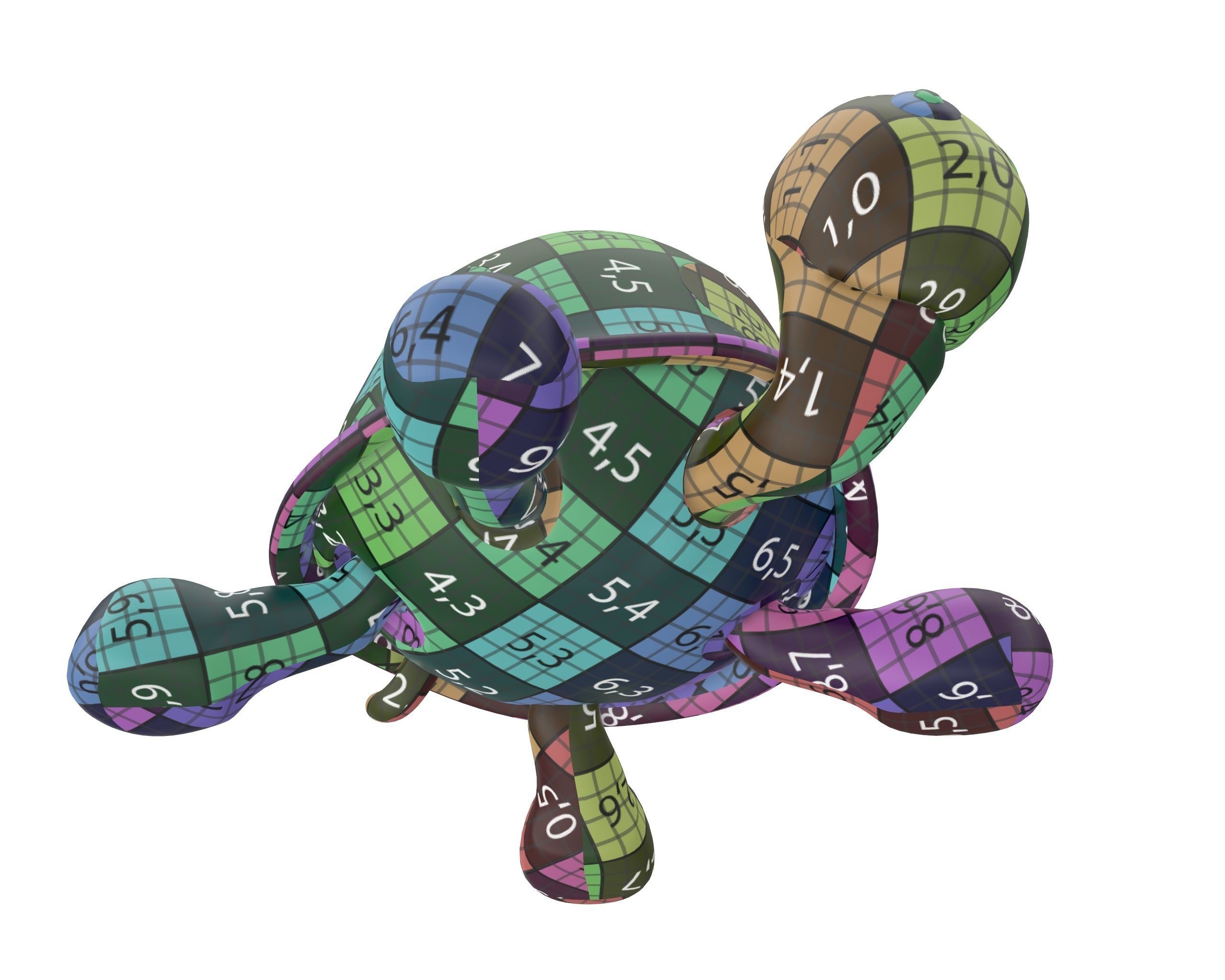 Turtle toy 3D model_12