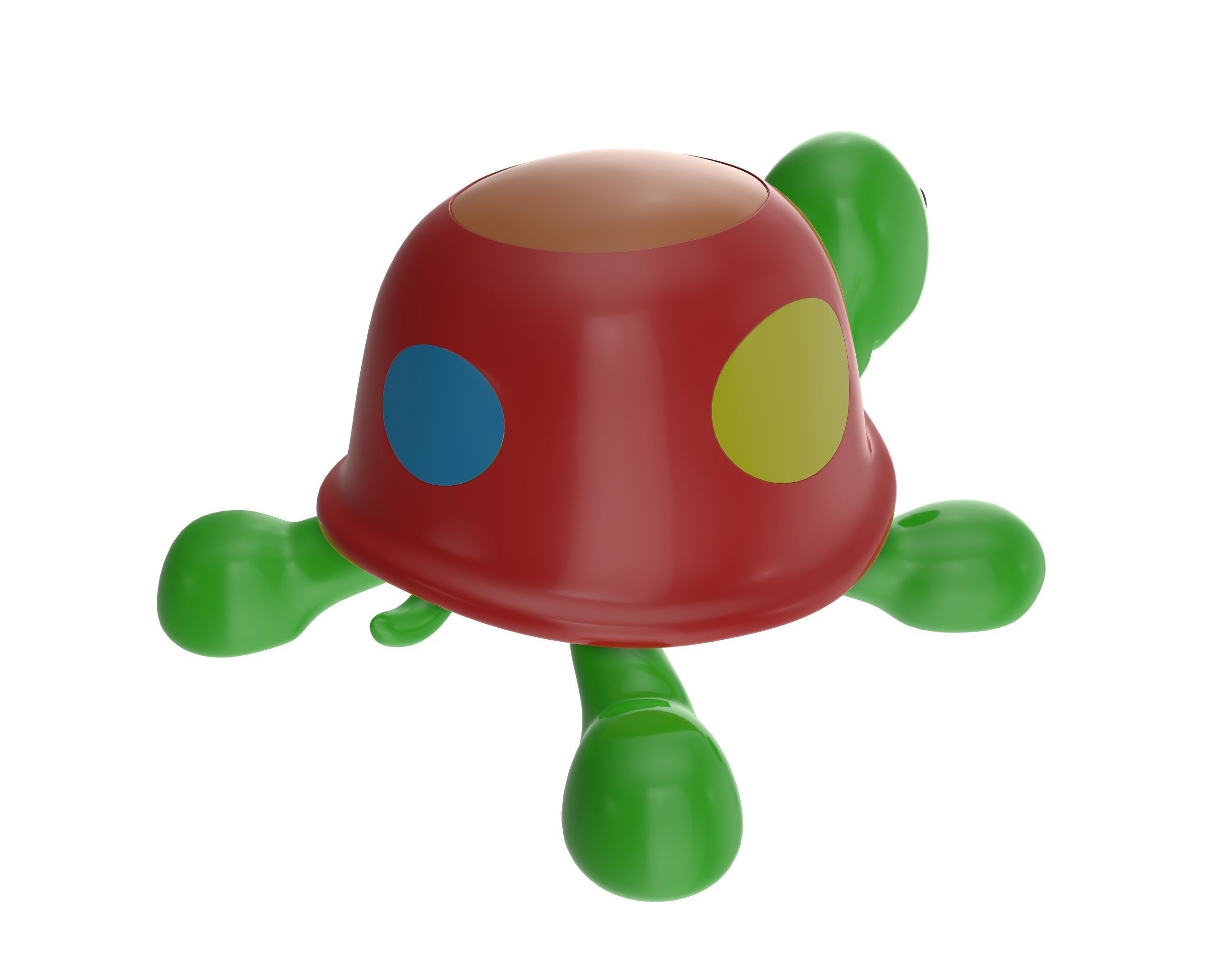 Turtle toy 3D model_2