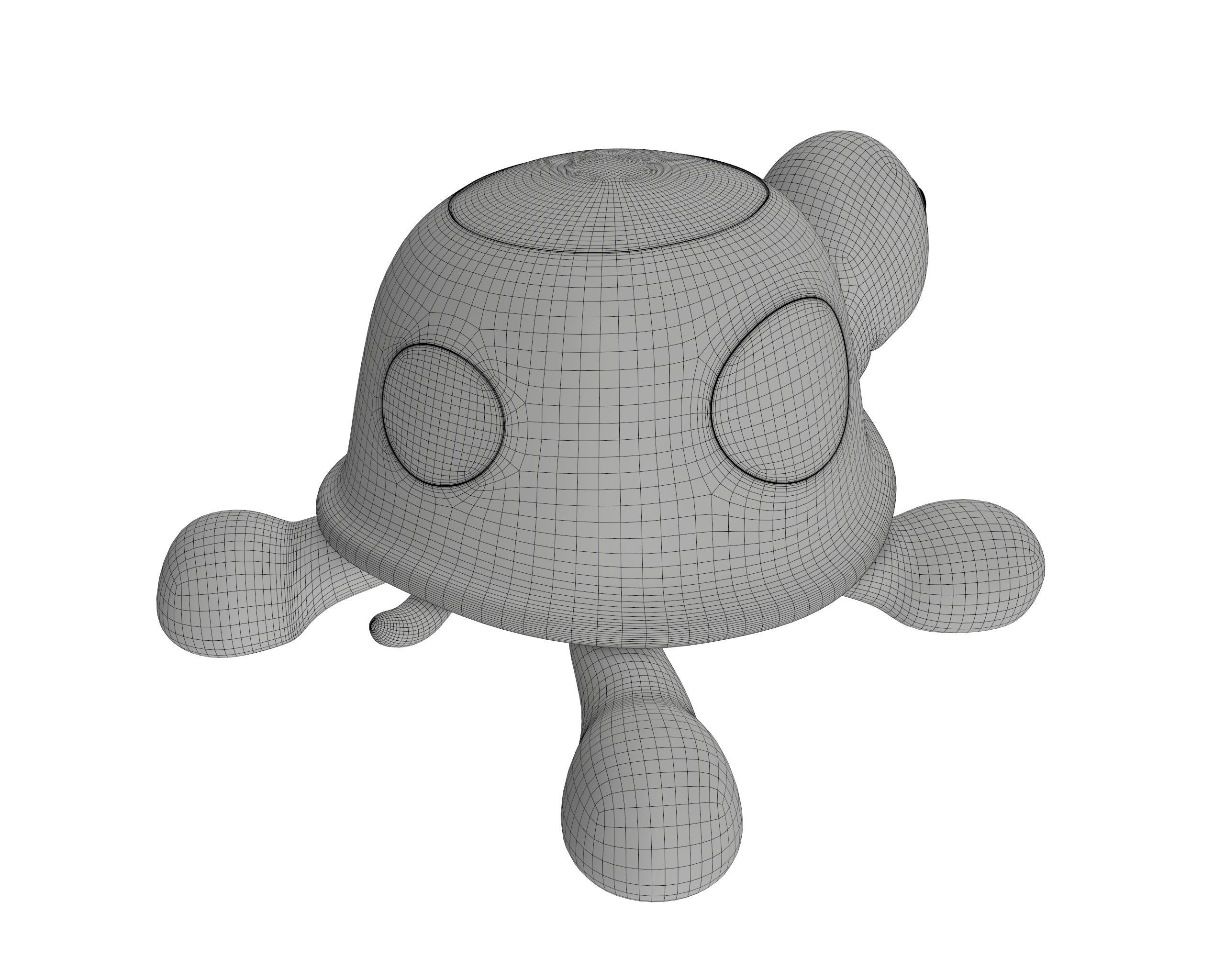 Turtle toy 3D model_6