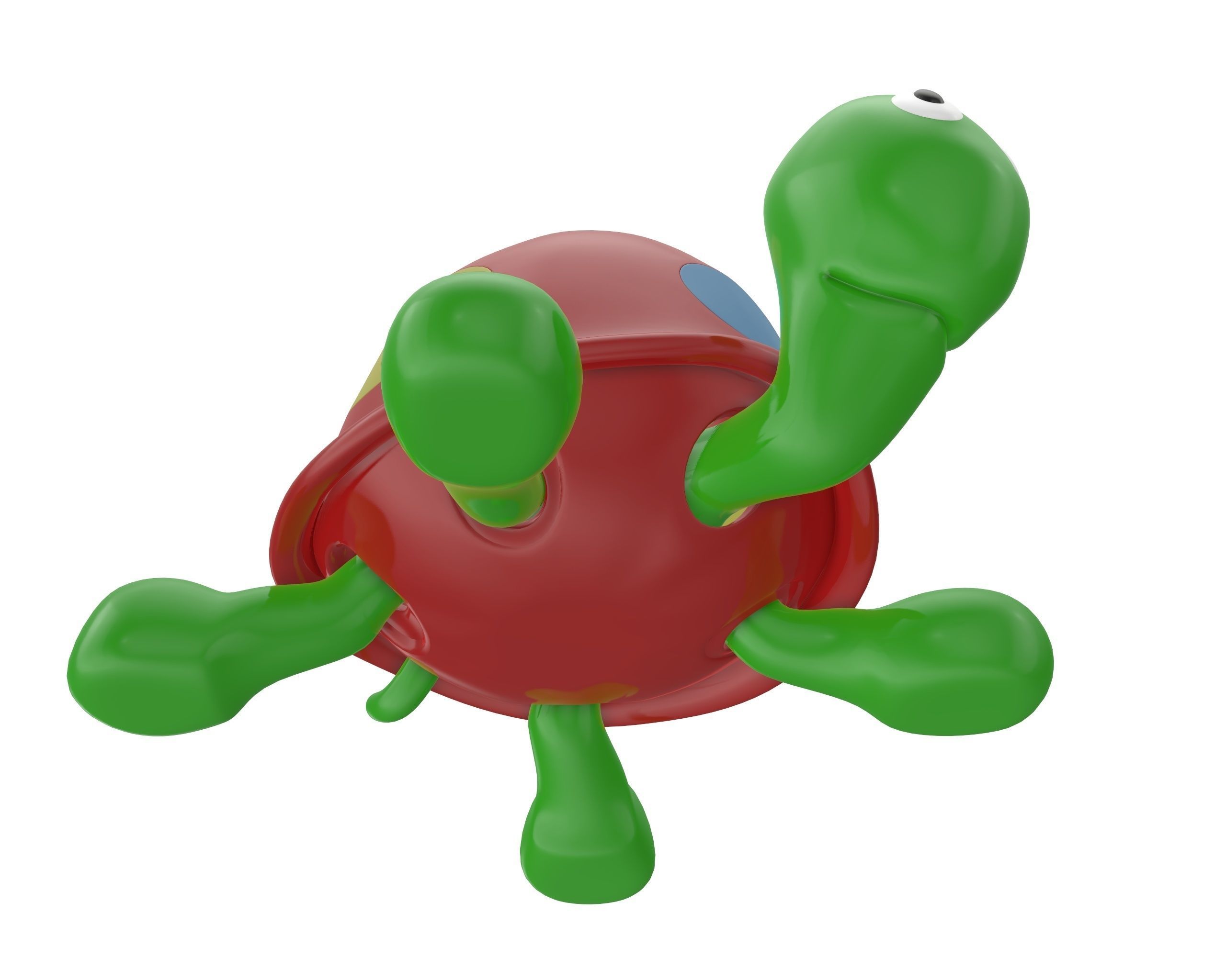 Turtle toy 3D model_4