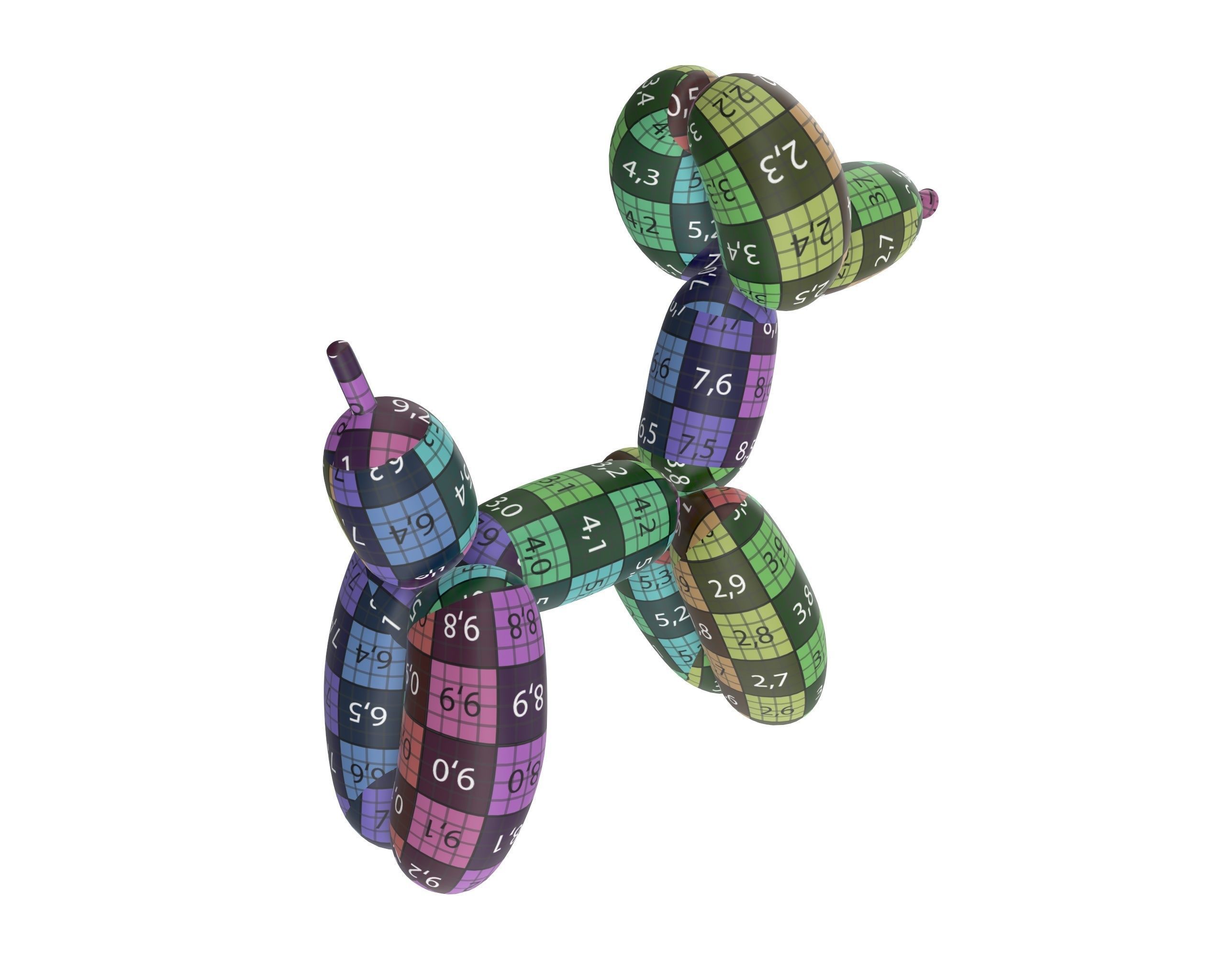 Balloon dog 3D model_11