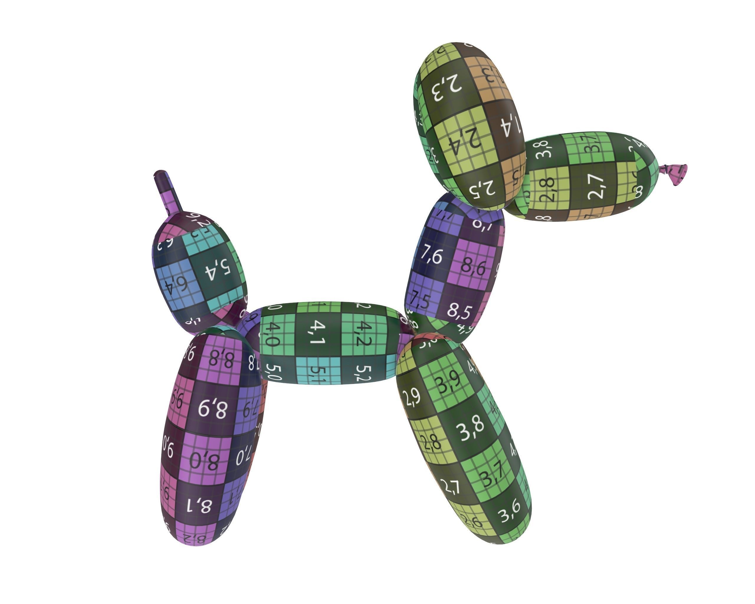 Balloon dog 3D model_10