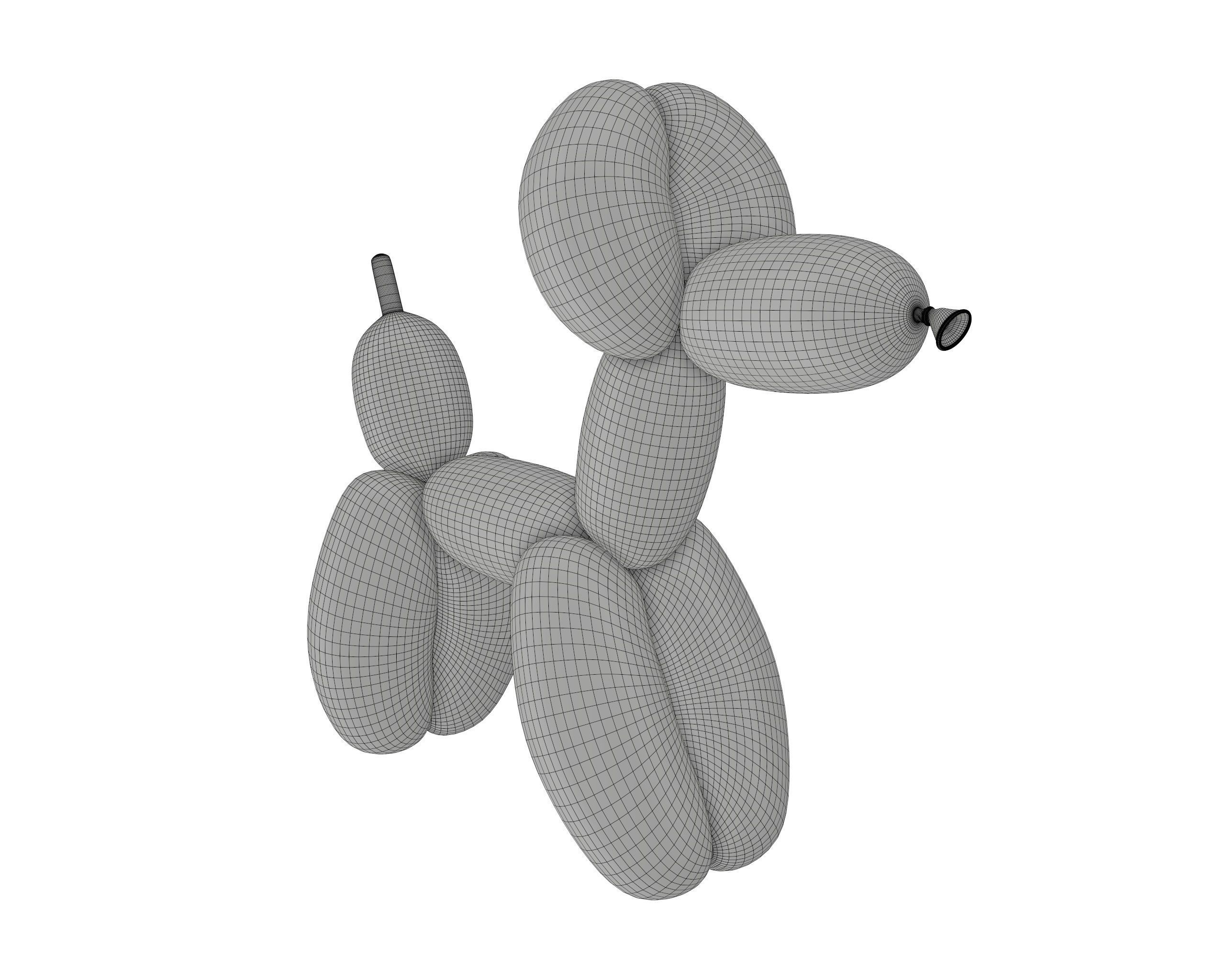 Balloon dog 3D model_5