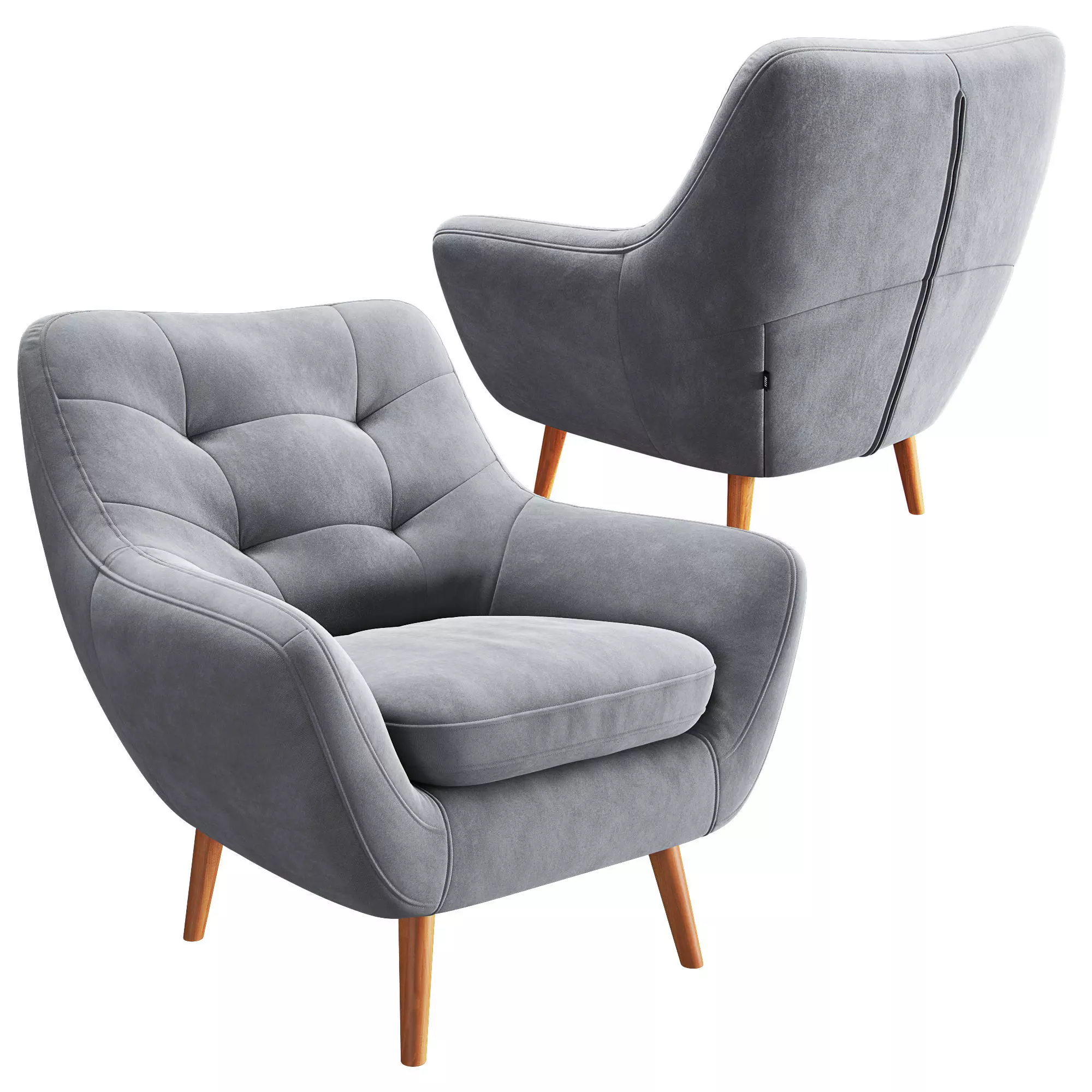 Chair Vitio Grey 3D model_0