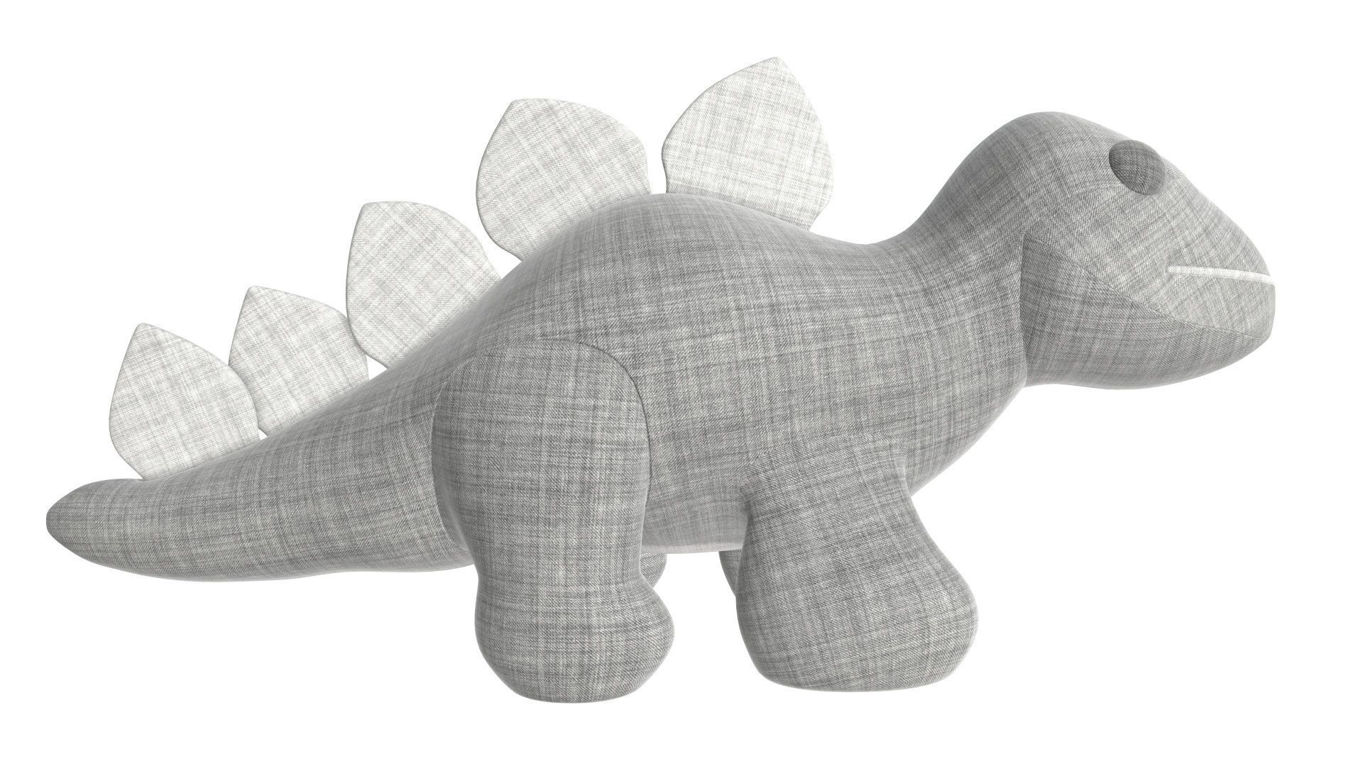 Dinosaur plush toy 3D model_2
