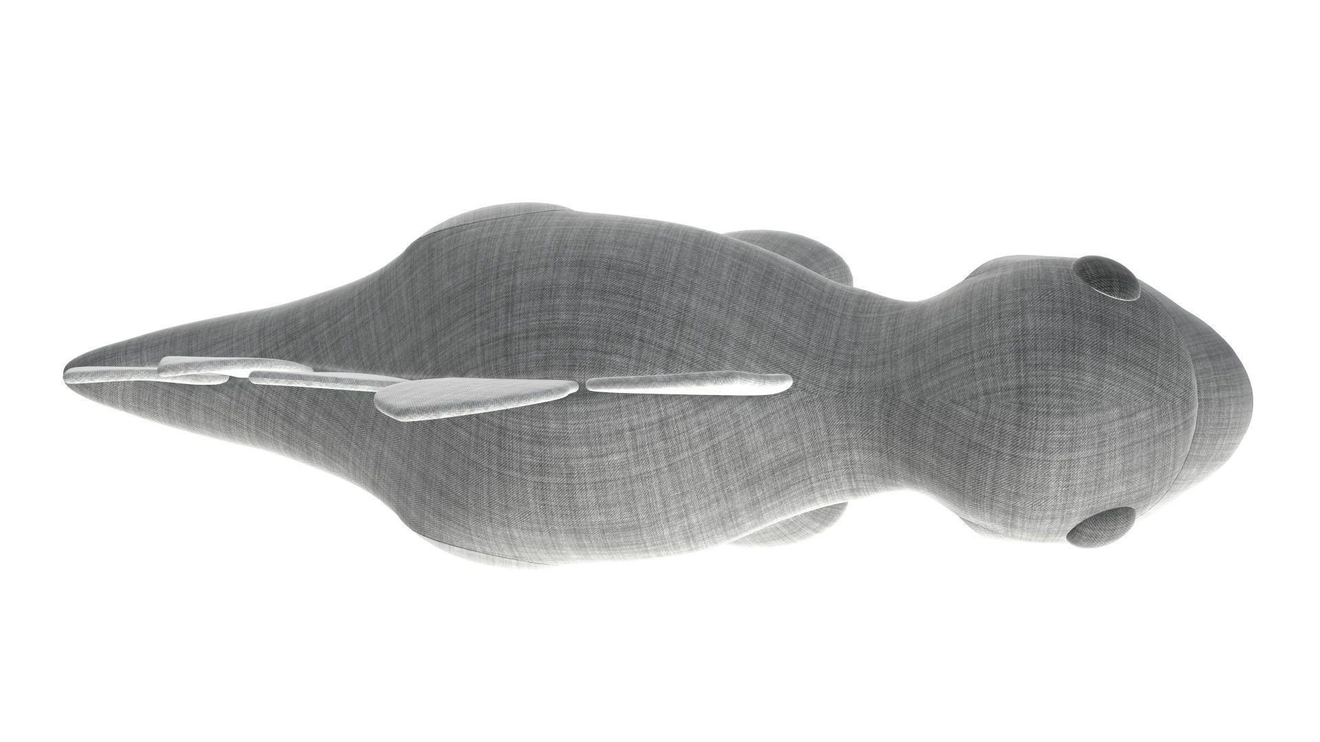 Dinosaur plush toy 3D model_3