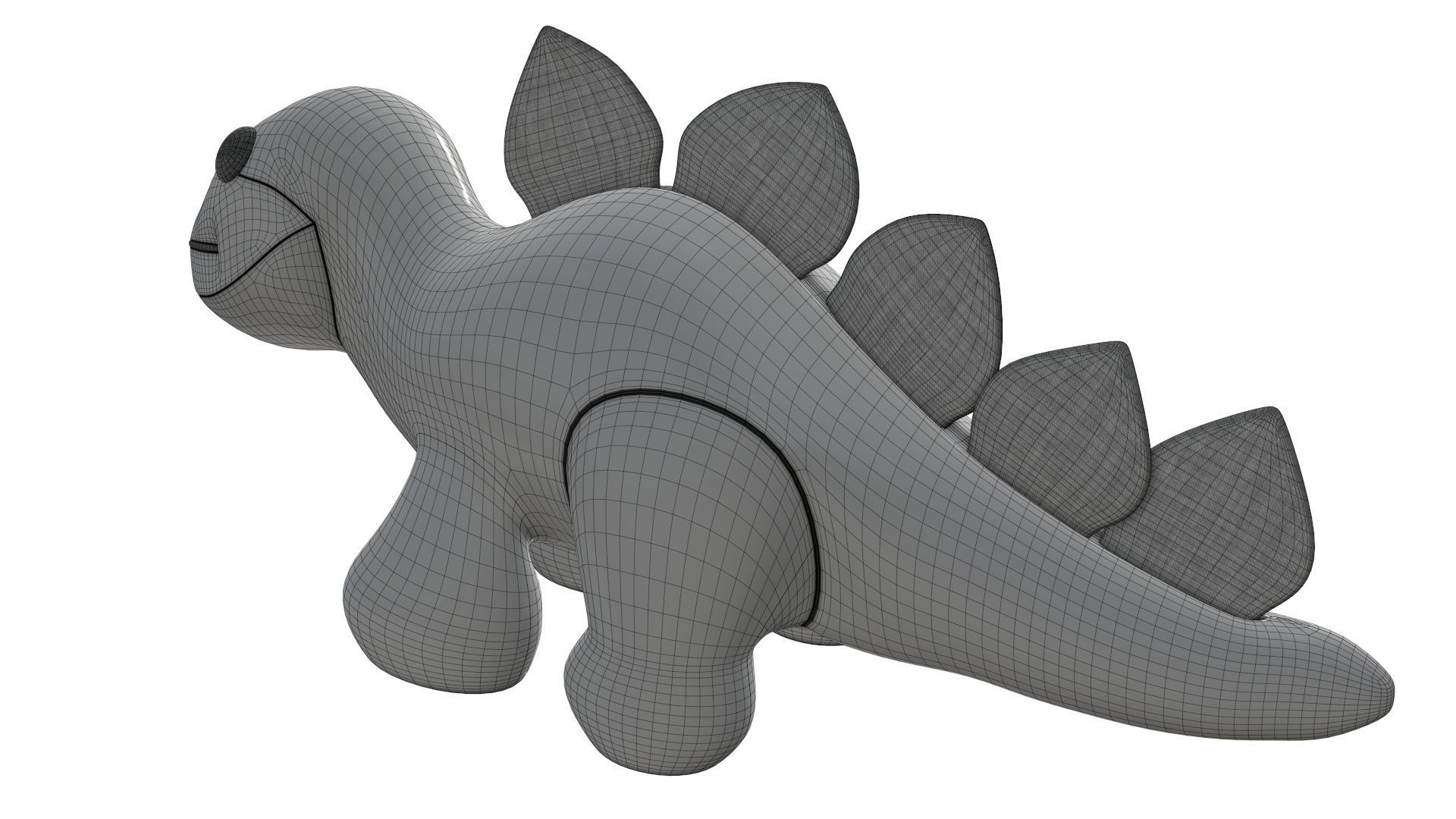 Dinosaur plush toy 3D model_8