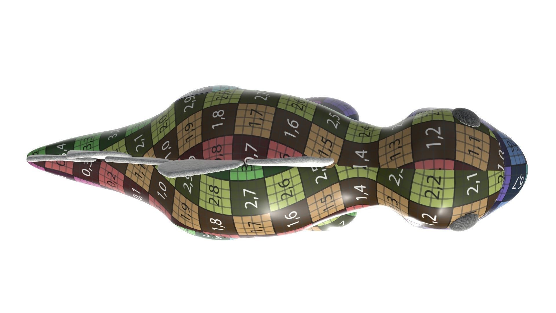 Dinosaur plush toy 3D model_11