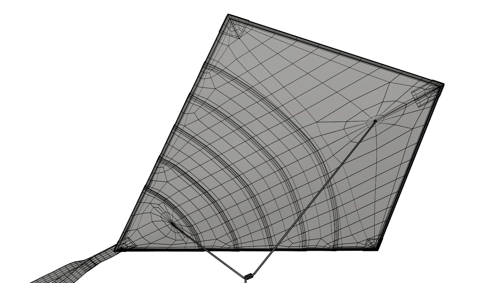 Flying kite 3D model_9