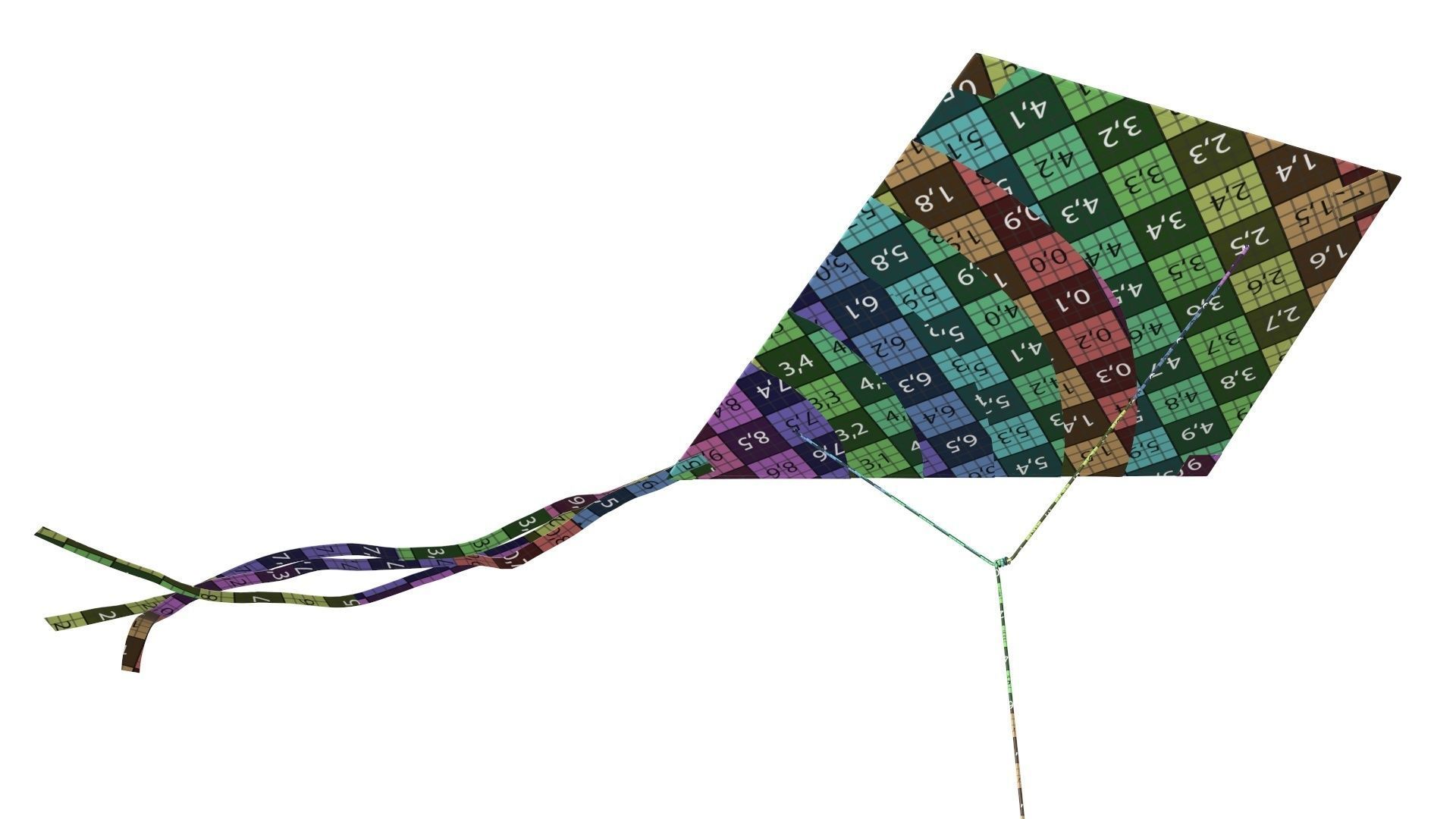 Flying kite 3D model_10
