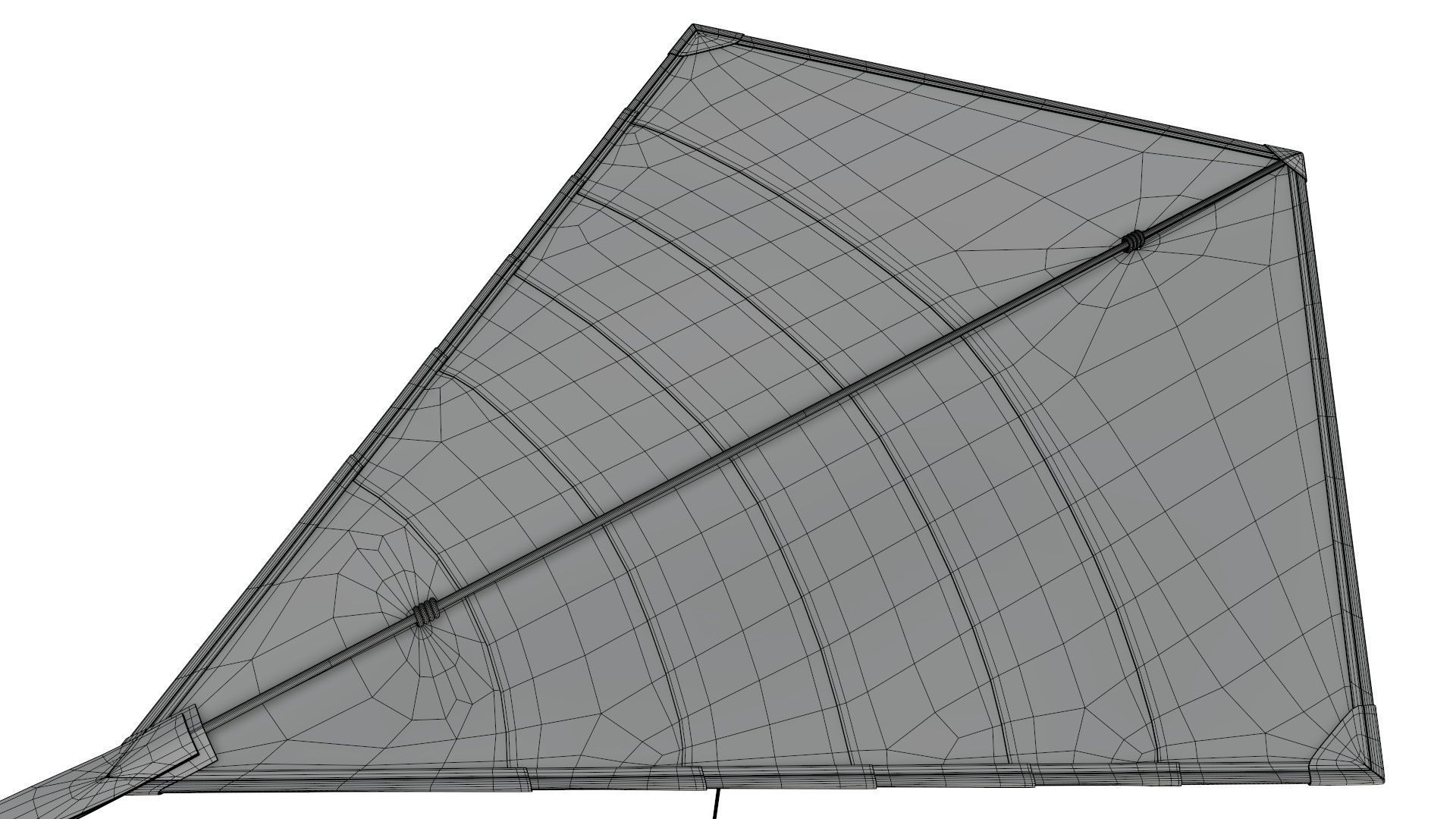 Flying kite 3D model_8