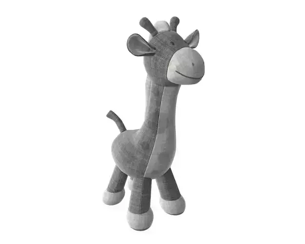 Giraffe plushie doll 3D model