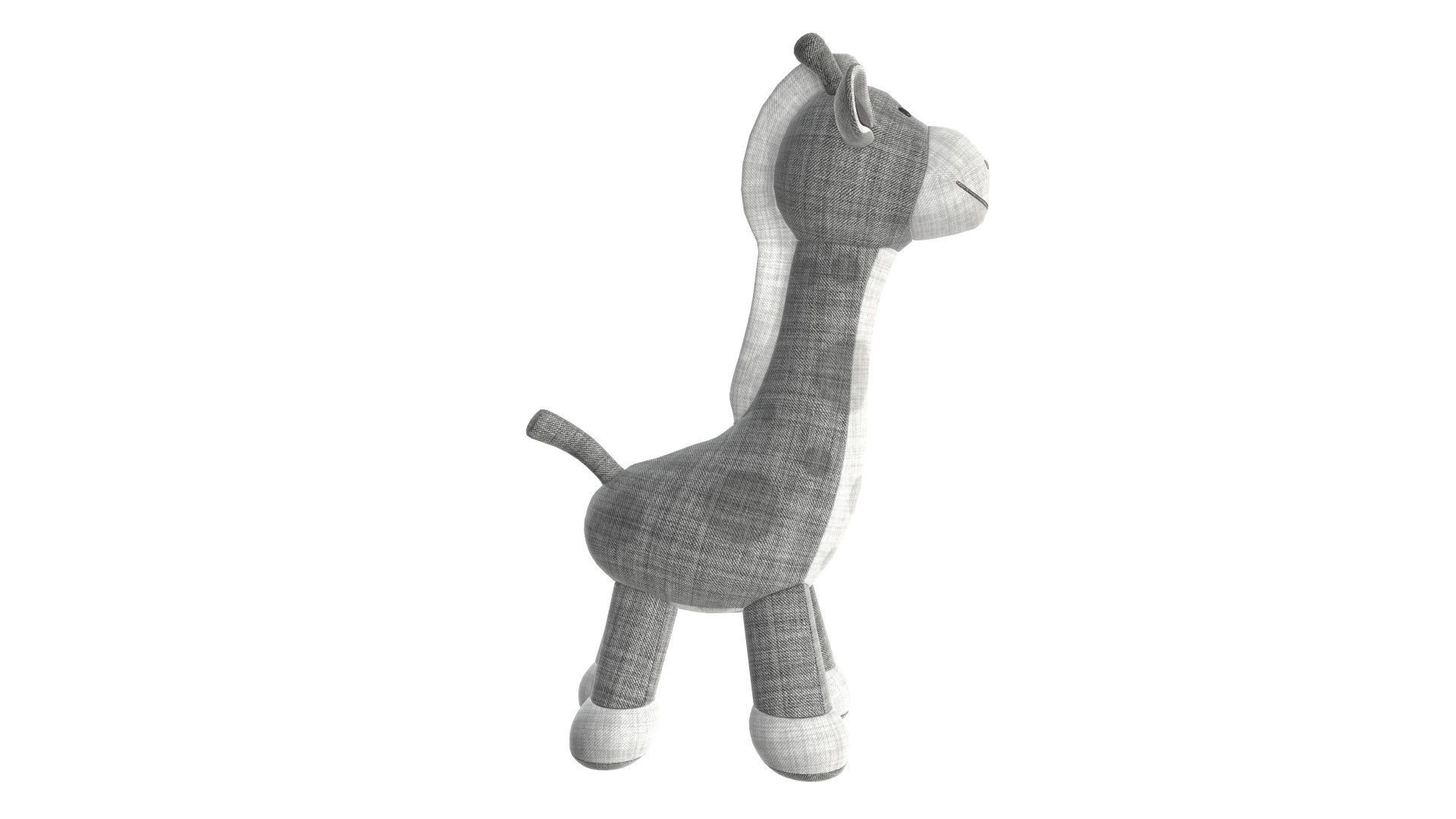 Giraffe plushie doll 3D model_3