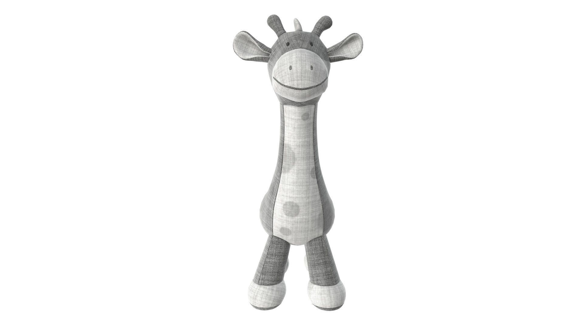 Giraffe plushie doll 3D model_2