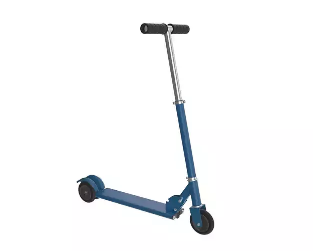 Kick scooter blue 3D model
