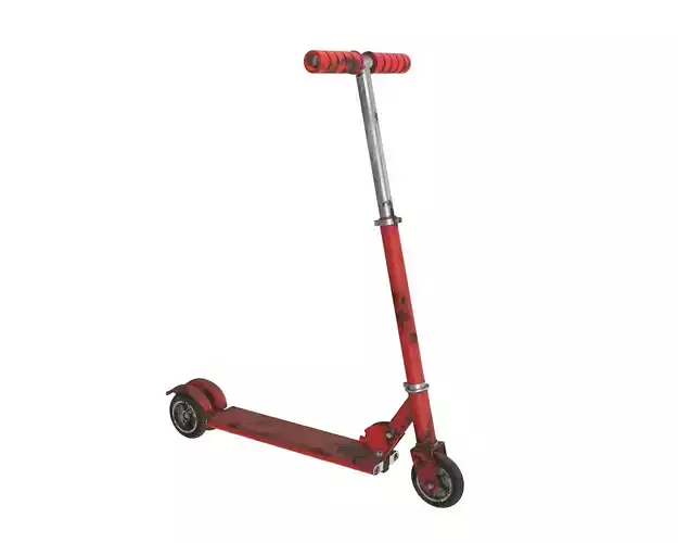Kick scooter used 3D model