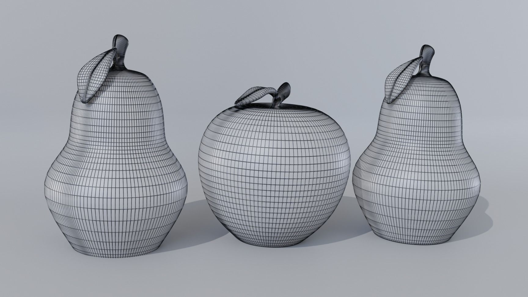 pear and aple  3D model_1