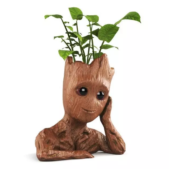 Groot Sculpture Free low-poly 3D model
