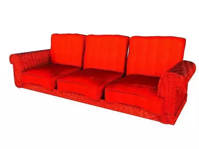 Sofa 4 wicker at