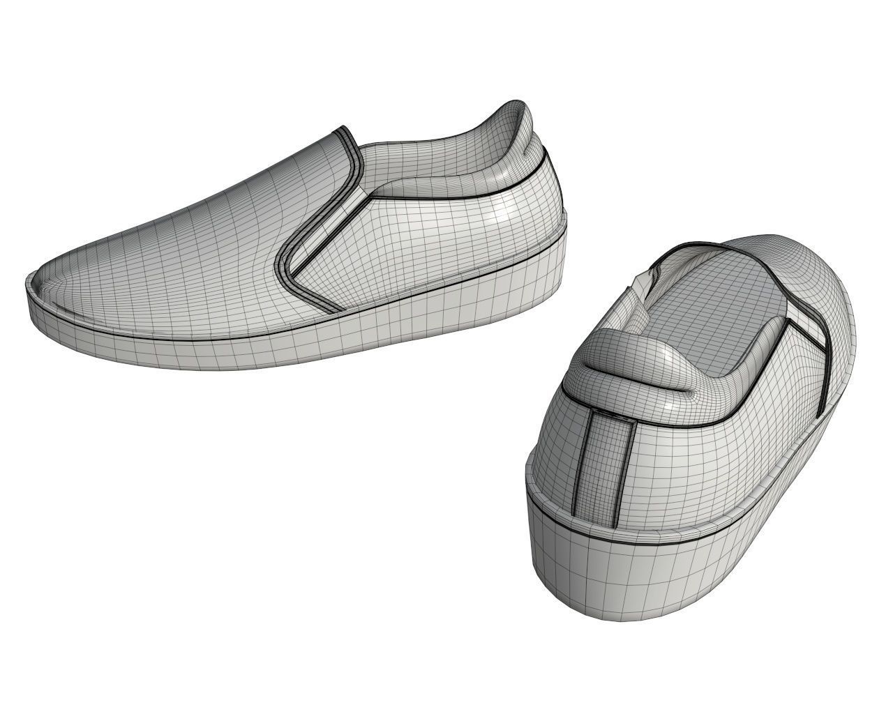 Shoes 01 3D model_6