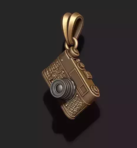 photo camera pendant 3D print model