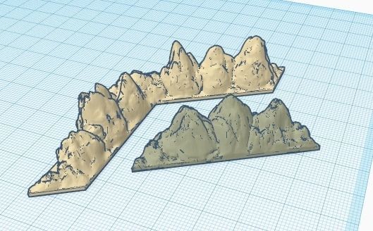 Runewars epic game Rock and Rivers set 3D print model_4