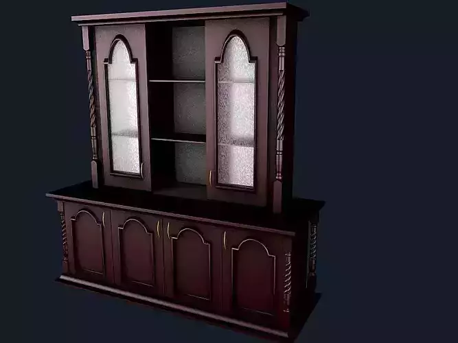 Buffet 1 china cabinet with glass doors