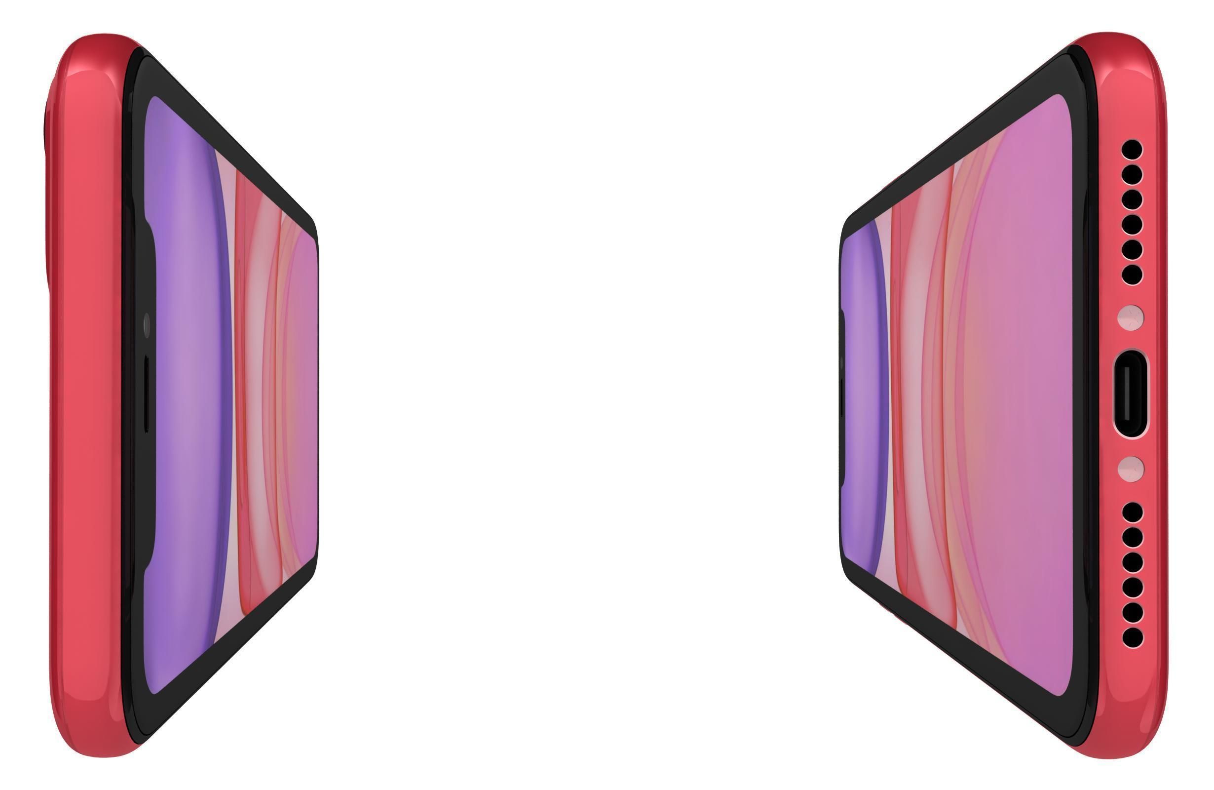 Apple iPhone 11 Red 3D model_8