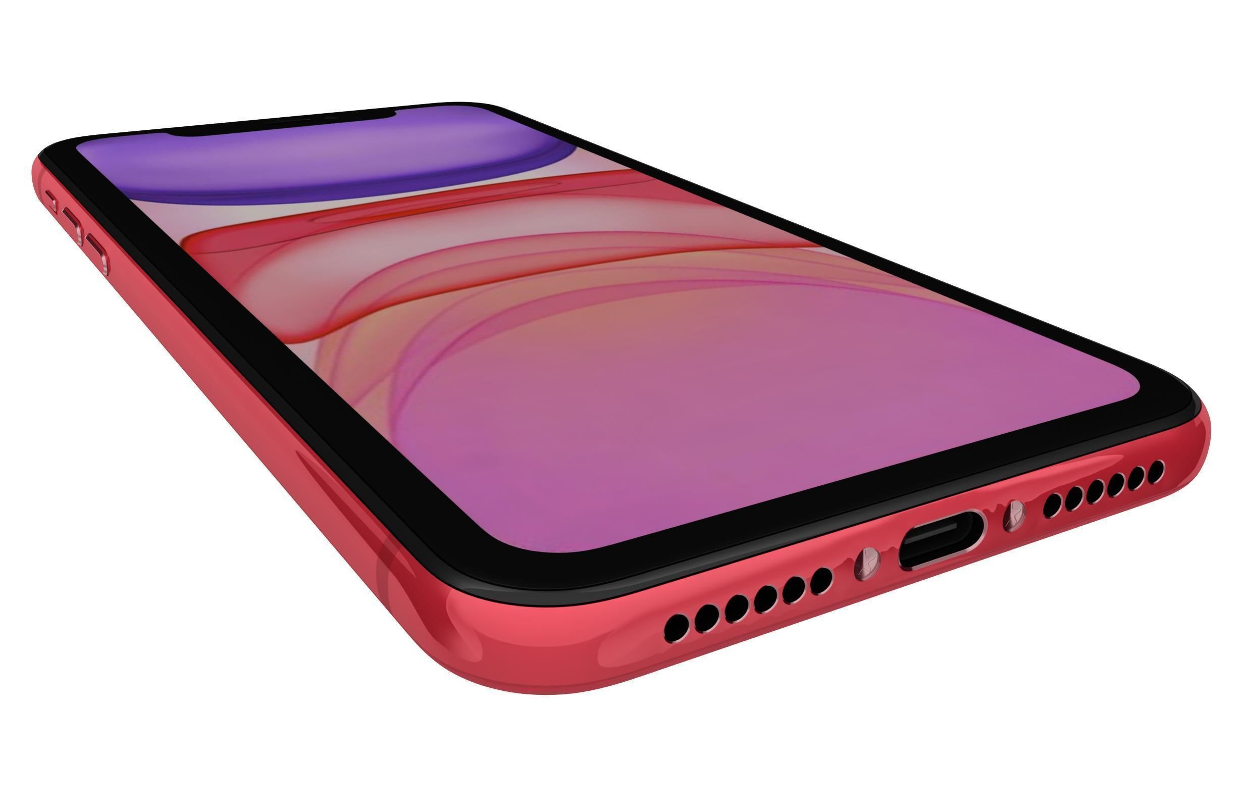 Apple iPhone 11 Red 3D model_10