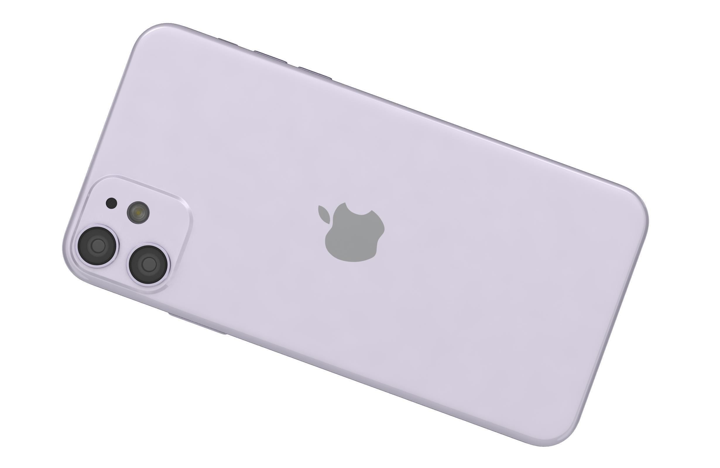 Apple iPhone 11 Purple 3D model_7