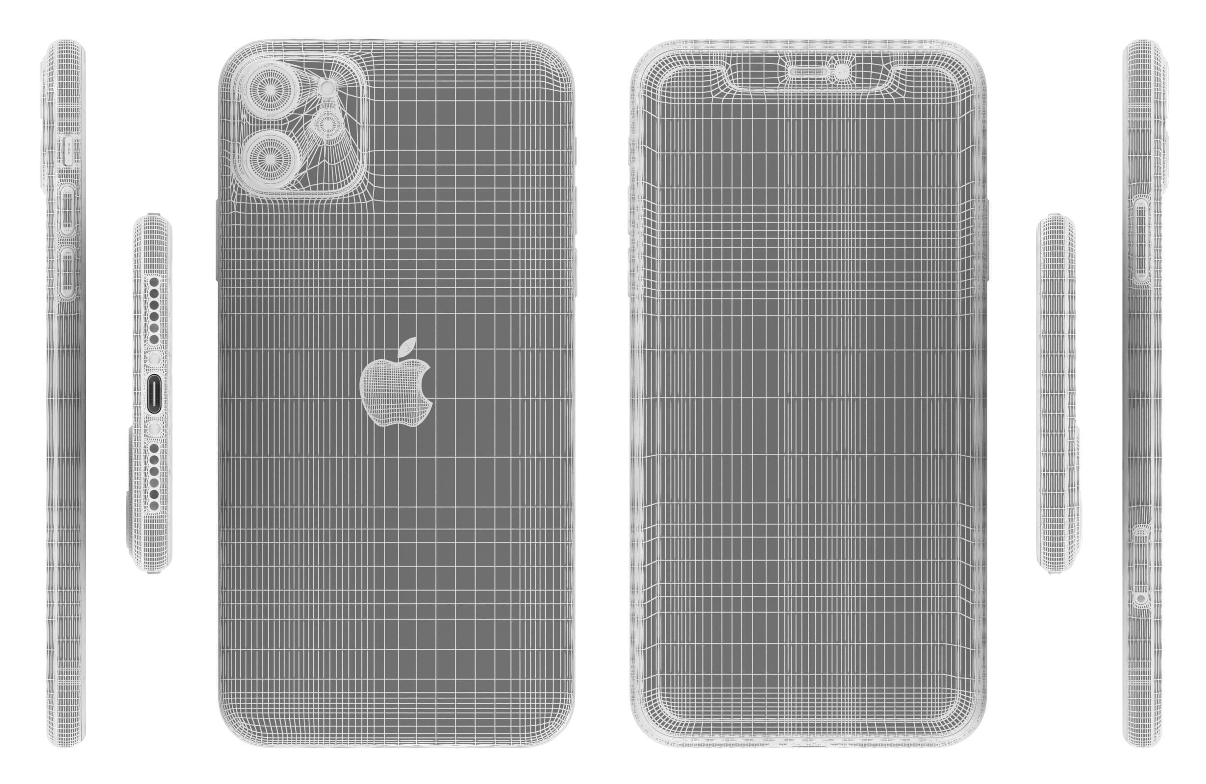 Apple iPhone 11 Purple 3D model_10