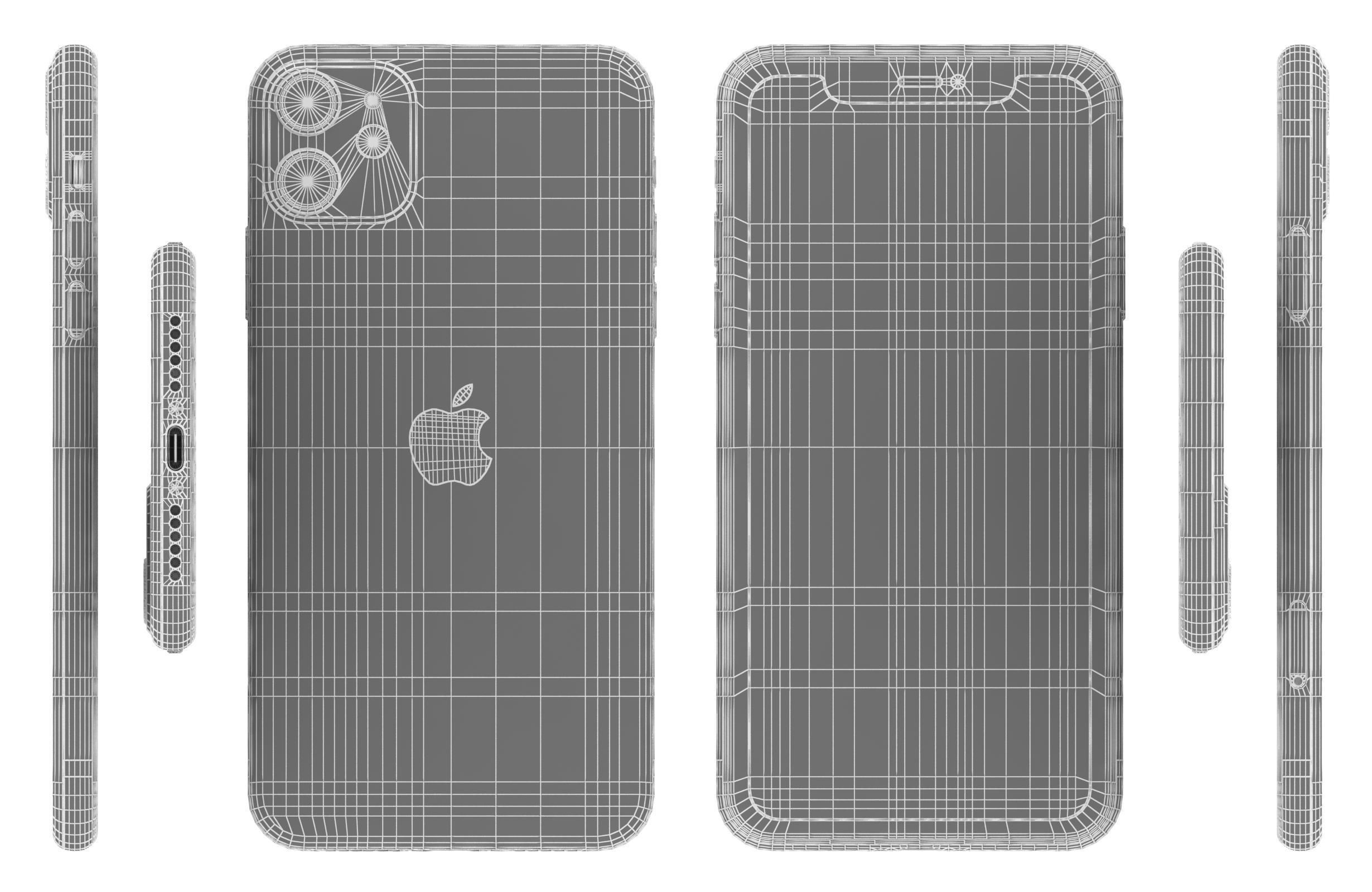 Apple iPhone 11 Purple 3D model_9