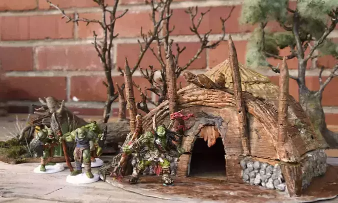 Orc hut 3D print model