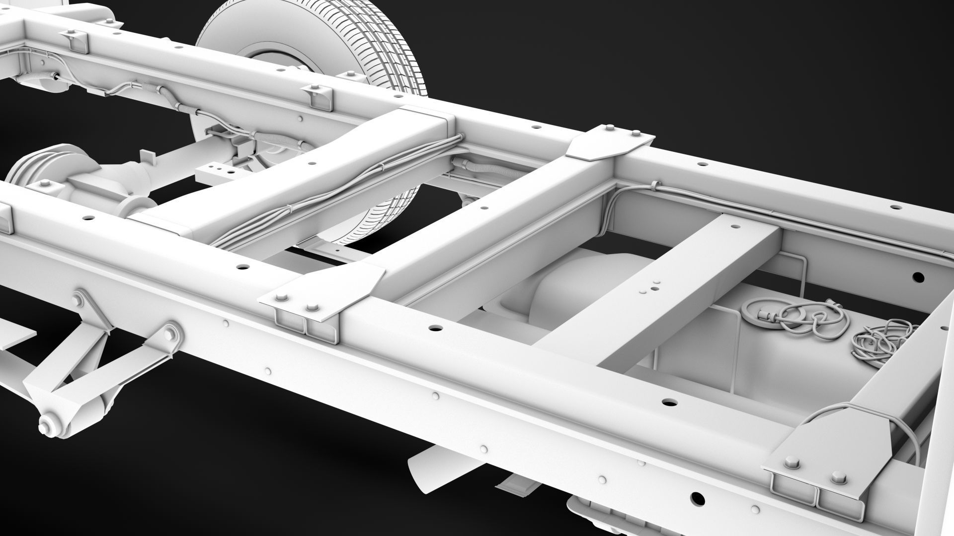 Mercedes Sprinter Chassis Single Cab L2 RWD 2020 3D model_22