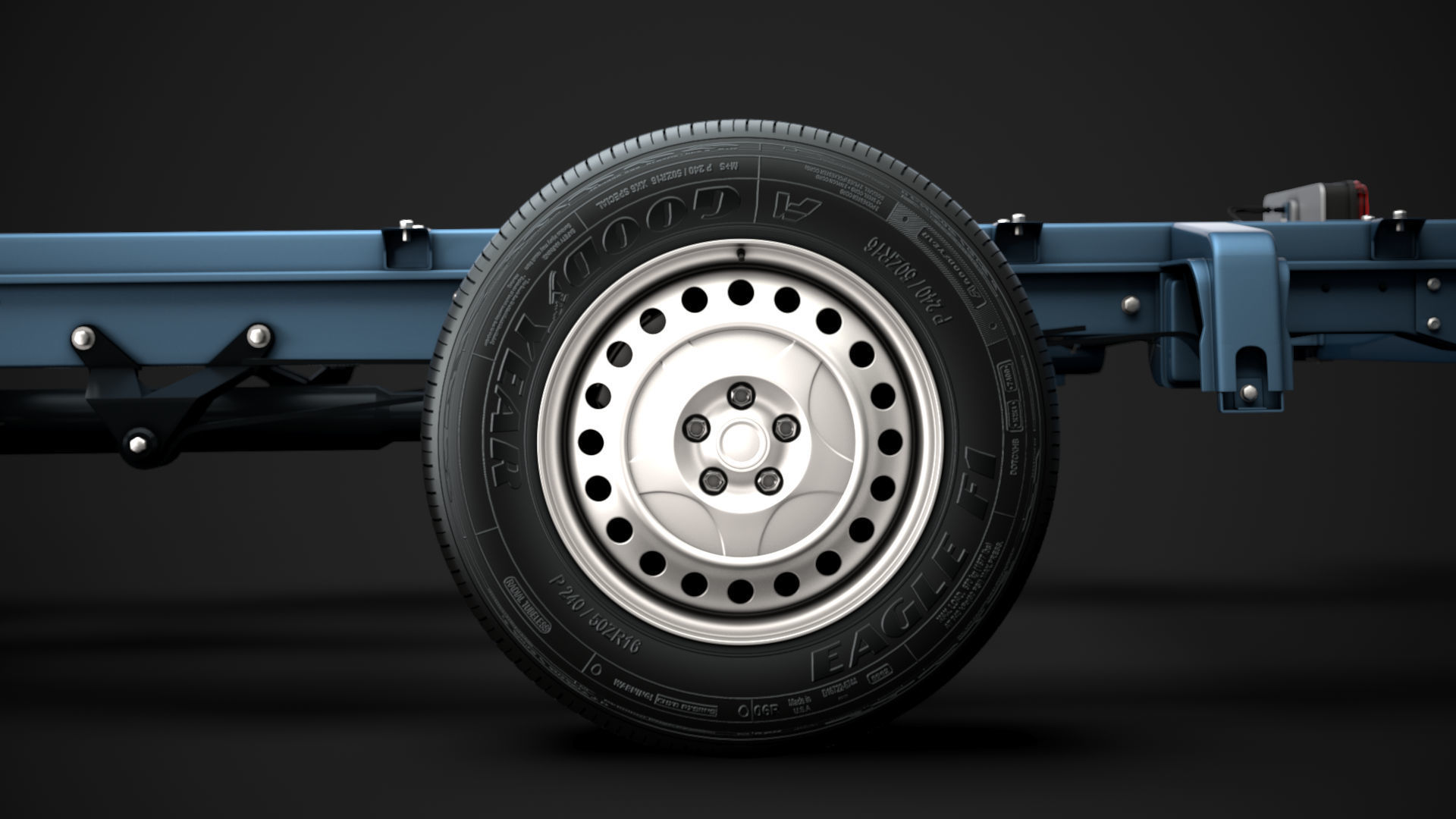Mercedes Sprinter Chassis Single Cab L2 RWD 2020 3D model_7