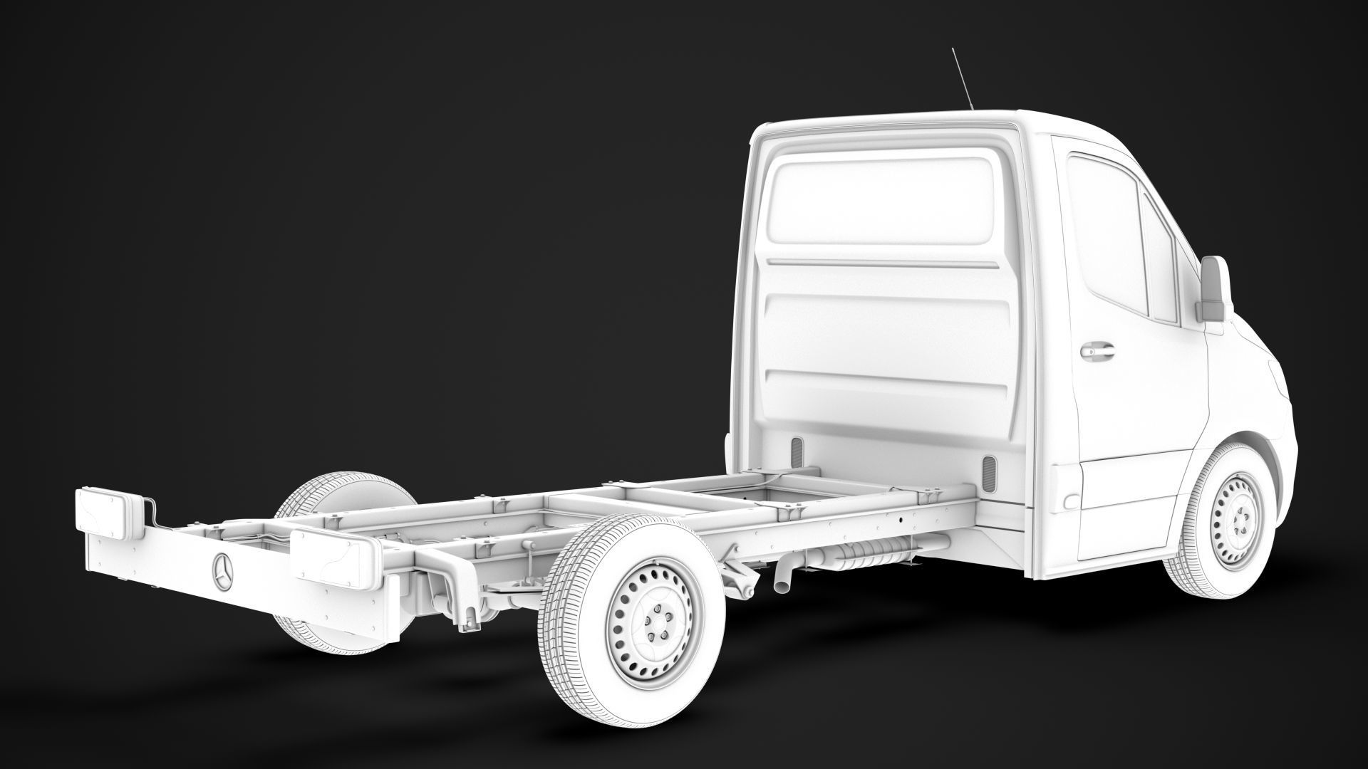 Mercedes Sprinter Chassis Single Cab L2 RWD 2020 3D model_15
