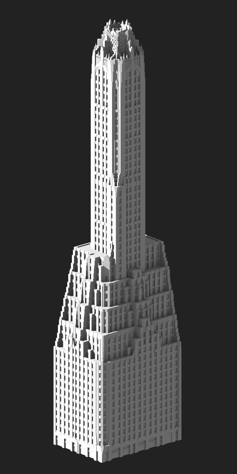 General Electric Building 3D print model_5
