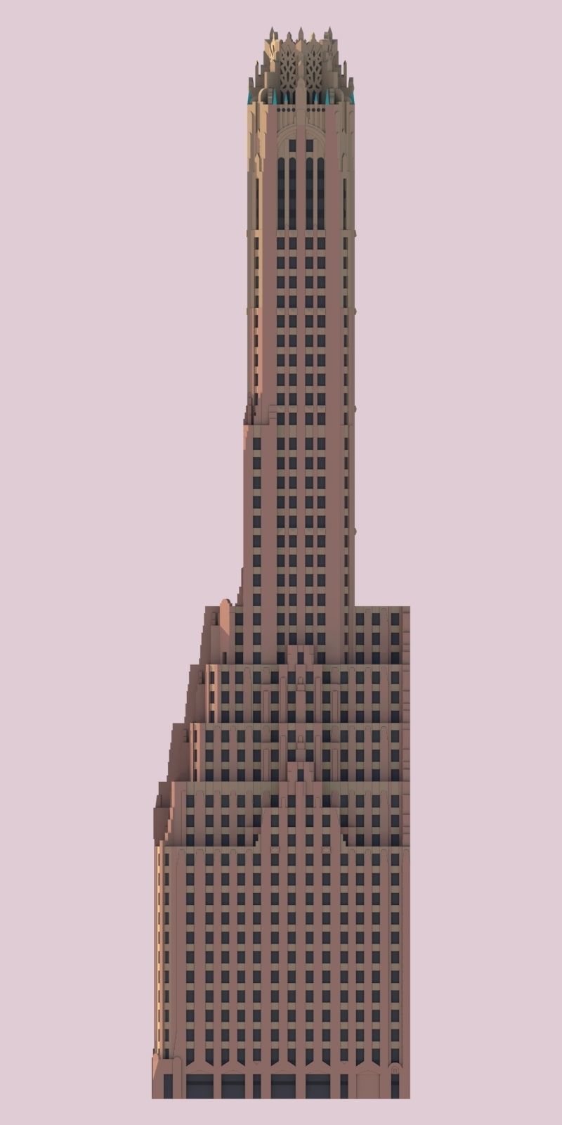 General Electric Building 3D print model_4