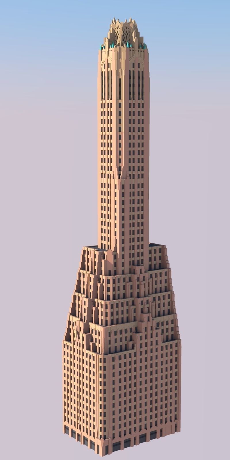 General Electric Building 3D print model_1