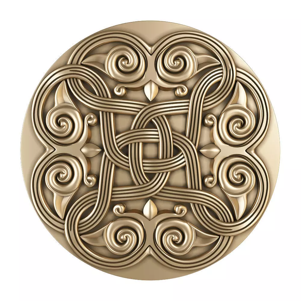 decorative rosette for cnc 3D model