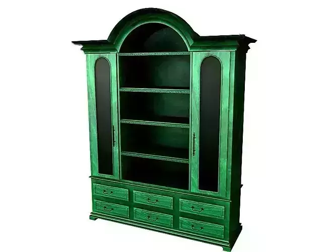 Buffet 9 bookcase with glass doors