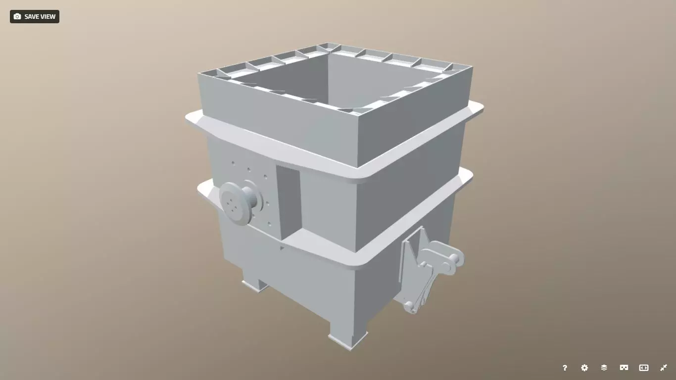 Emergency Bucket for Continuous Casting Machine 3D model