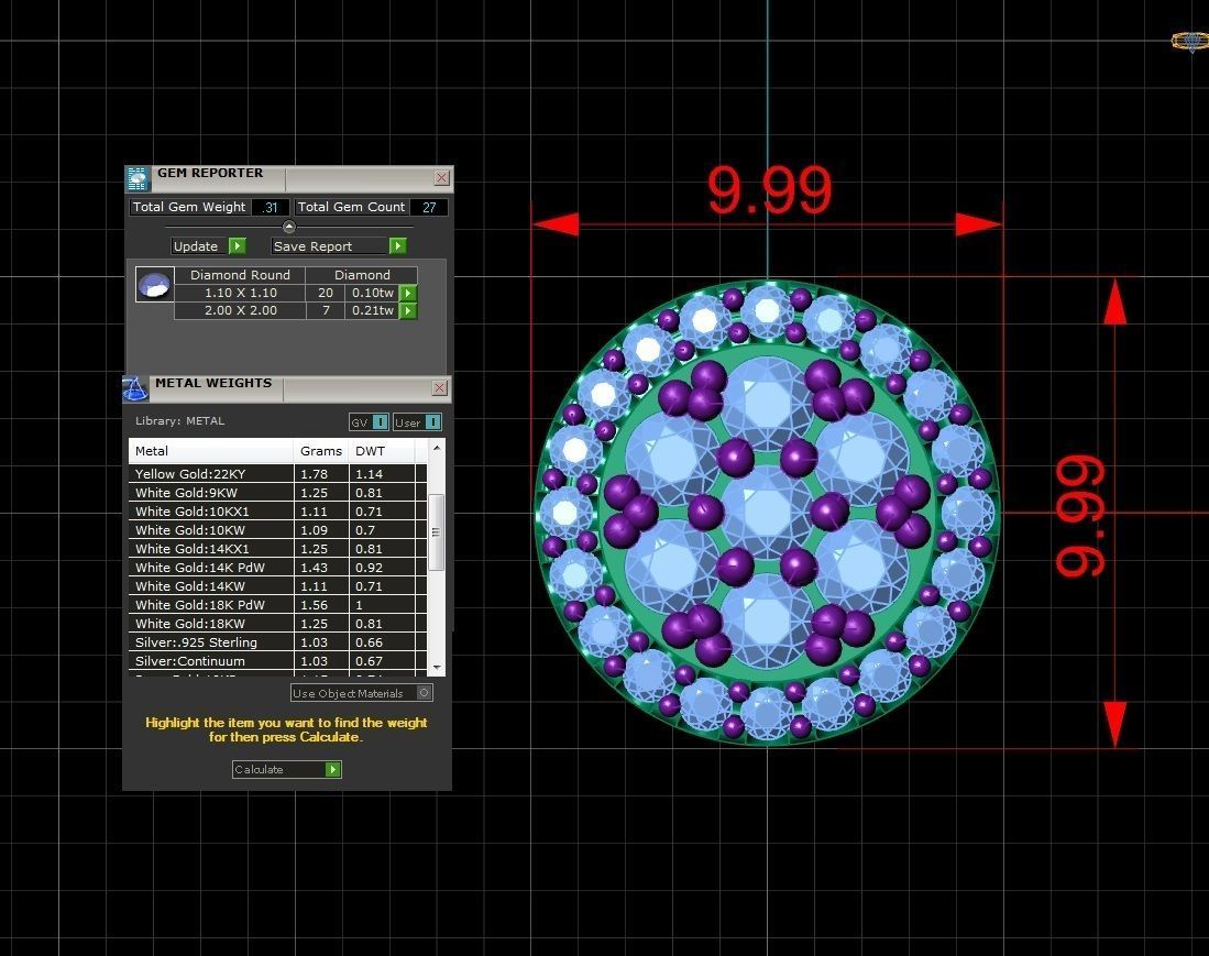 Jewelry Pendant 3D print model_19