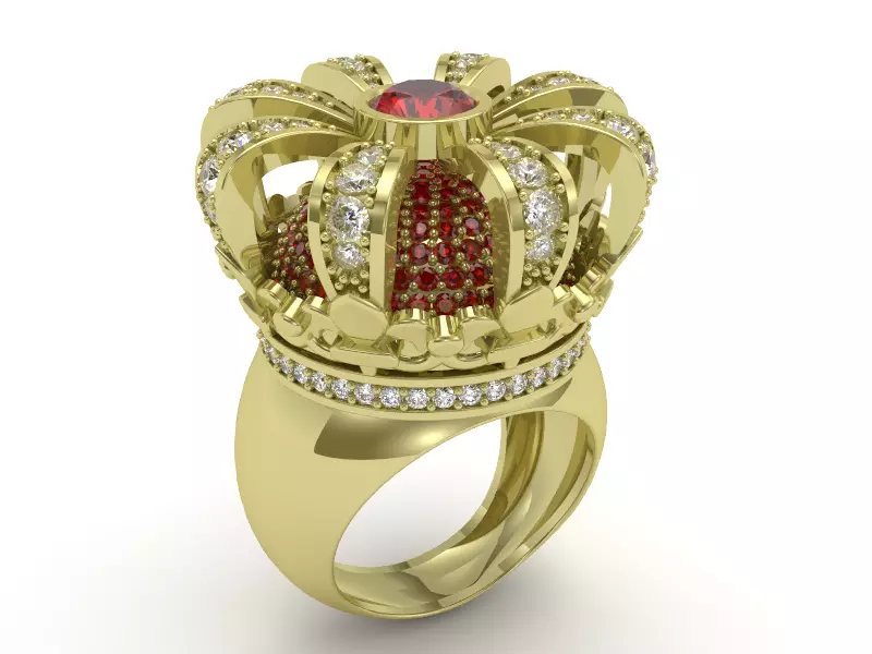 Crown ring - FODA 3D print model_0